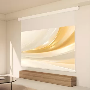 Floating ceiling recessed screen electric projector screen 92" 16:9 Nano 4K Gray PVC