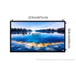 Professional Woven Acoustic Transparent Screen Frame Projection Screen – 72" to 200" | Premium Home Theater - Image 5