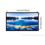 Professional Woven Acoustic Transparent Screen Frame Projection Screen – 72" to 200" | Premium Home Theater - Image 12