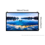 Professional Woven Acoustic Transparent Screen Frame Projection Screen – 72" to 200" | Premium Home Theater - Image 3