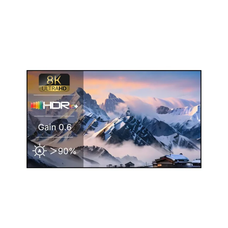 black grid fixed frame screen