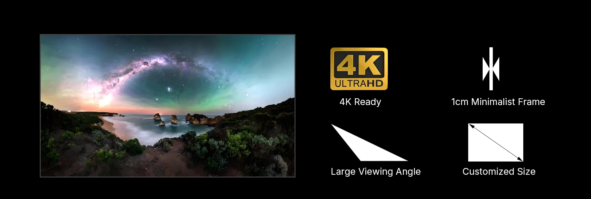 Slim-Frame Projection Screen